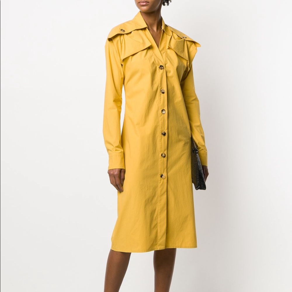 Bottega Veneta military style shirt dress (NWT)